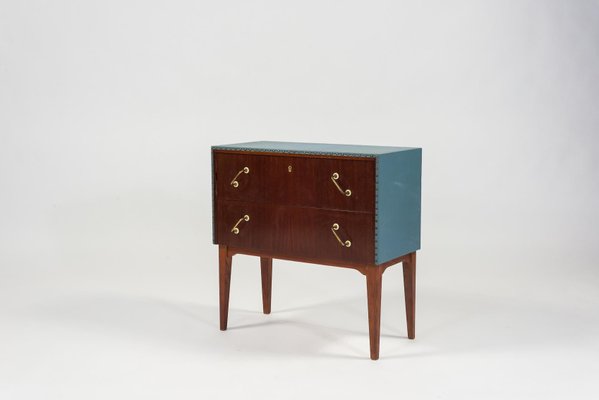 Mahogany and Teak Chest of Drawers, 1950s-KMC-638589