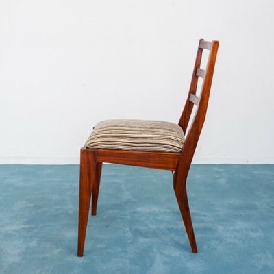 Mahogany and Velvet Desk Chair, 1950s-ZLY-843356