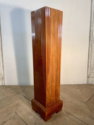 Mahogany Art Deco Column, 1930s-AXR-1721762