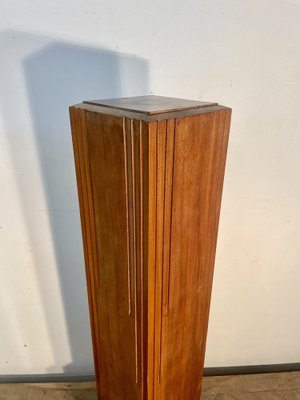 Mahogany Art Deco Column, 1930s-AXR-1721762