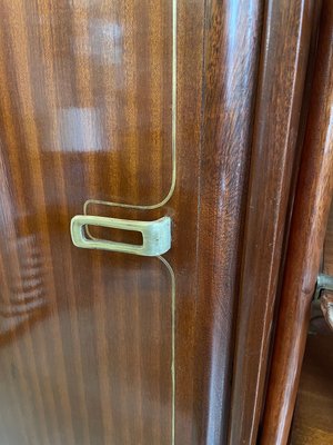 Mahogany Bookcase from Permanente Mobili Cantù, 1950s-BNU-1105675