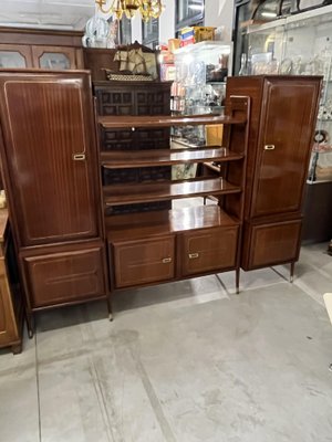 Mahogany Bookcase from Permanente Mobili Cantù, 1950s-BNU-1105675