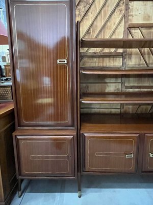 Mahogany Bookcase from Permanente Mobili Cantù, 1950s-BNU-1105675