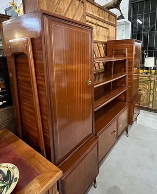 Mahogany Bookcase from Permanente Mobili Cantù, 1950s-BNU-1105675