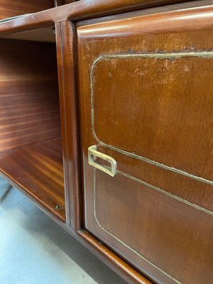 Mahogany Bookcase from Permanente Mobili Cantù, 1950s-BNU-1105675