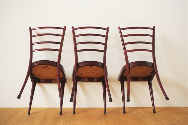 Mahogany Chairs, 1950s, Set of 3-KNM-975819