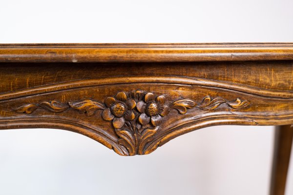 Mahogany Coffee Table with Carvings, 1880s-UY-1427388