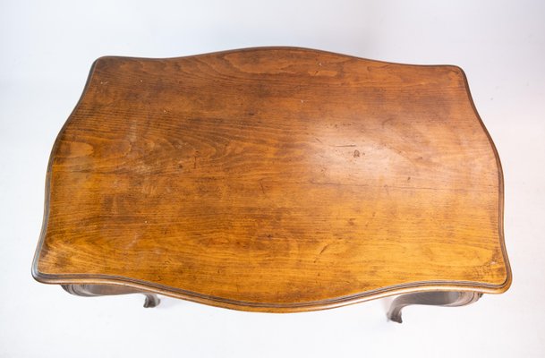 Mahogany Coffee Table with Carvings, 1880s-UY-1427388