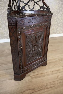 Mahogany Corner Cabinet, 1890s-CYY-2016577