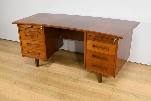 Mahogany Executive Desk from Ordo, 1960s-RVK-2034833