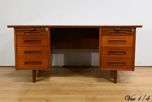 Mahogany Executive Desk from Ordo, 1960s-RVK-2034833