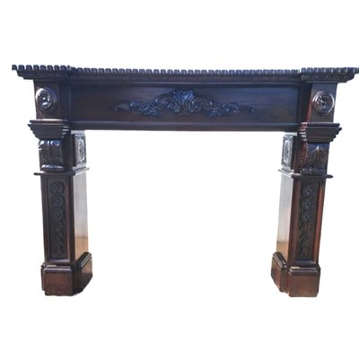 Mahogany Fireplace Surround, Early 20th Century-TCS-1694934