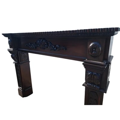 Mahogany Fireplace Surround, Early 20th Century-TCS-1694934