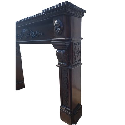 Mahogany Fireplace Surround, Early 20th Century-TCS-1694934