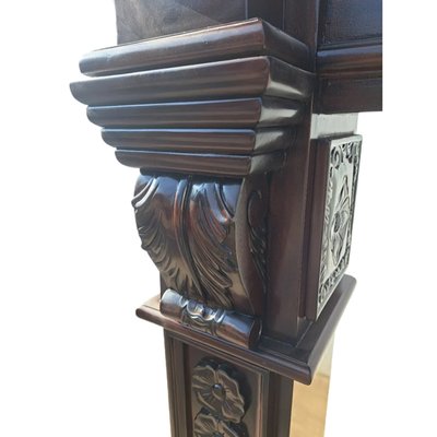 Mahogany Fireplace Surround, Early 20th Century-TCS-1694934