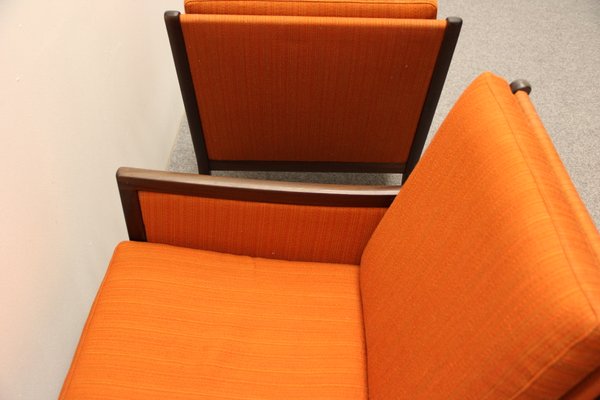 Mahogany Lounge Chairs by Ole Wanscher for P. Jeppesen, Set of 2-DQ-99331