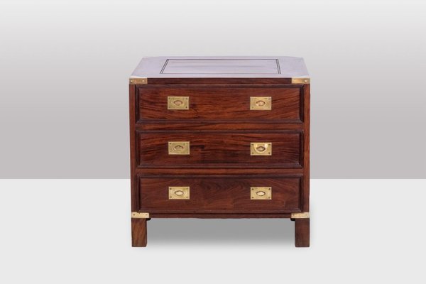 Mahogany Marine Chests of Drawers, 1950s, Set of 2-CEJ-1806508