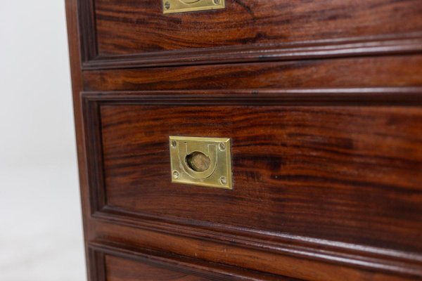 Mahogany Marine Chests of Drawers, 1950s, Set of 2-CEJ-1806508