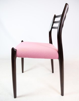 Mahogany Model 78 Dining Chairs attributed to N.O Møller, 1960, Set of 8-UY-1422341