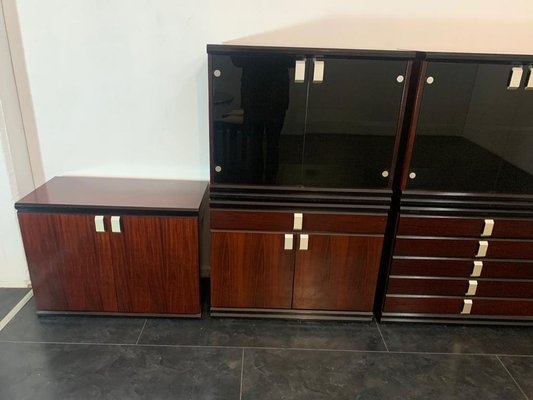 Mahogany Modular Furniture, 1970s, Set of 6-IJR-1153424