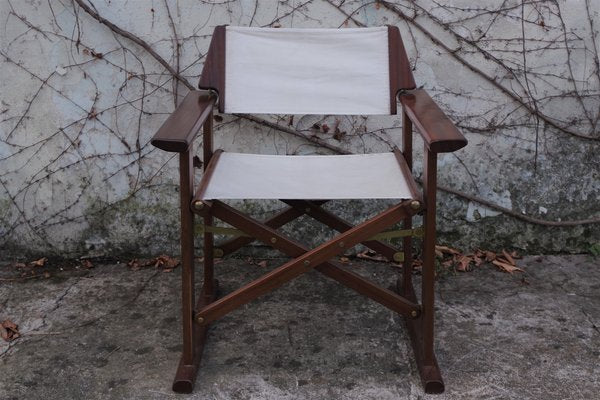 Mahogany Naval Director's Chair, 1980s-KNM-844626