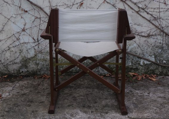 Mahogany Naval Director's Chair, 1980s-KNM-844626