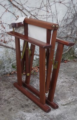 Mahogany Naval Director's Chair, 1980s-KNM-844626