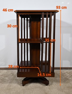 Mahogany Rotating Library-RVK-1778447