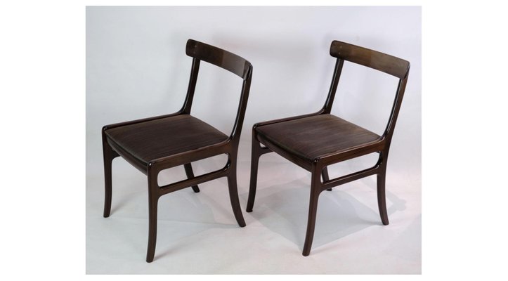 Mahogany Rungstedlund Dining Chairs by Ole Wancher, Set of 2-UY-1271323