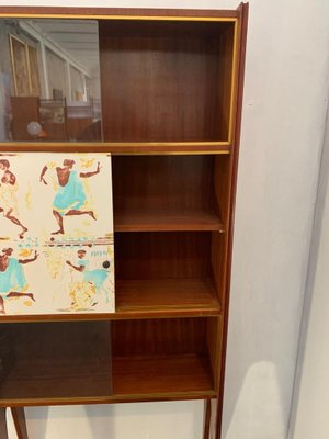 Mahogany Shelf with Bronze Tips by Osvaldo Borsani, 1950s-IJR-823731