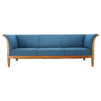 Mahogany Three-Seat Sofa Frits Henningsen, 1940s, Denmark-TZ-937735