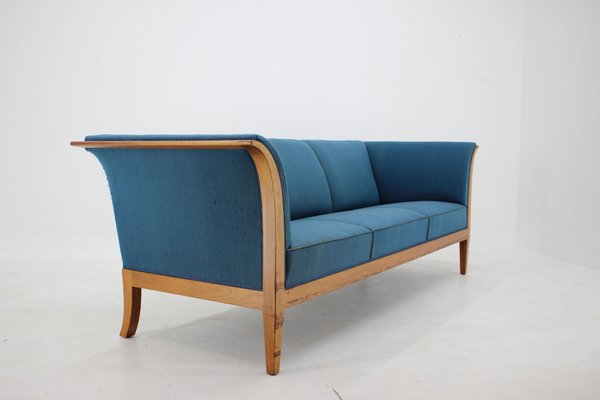 Mahogany Three-Seat Sofa Frits Henningsen, 1940s, Denmark-TZ-937735