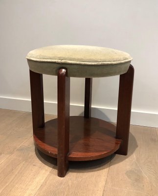 Mahogany Velvet Mahogany Stool-BA-1365329