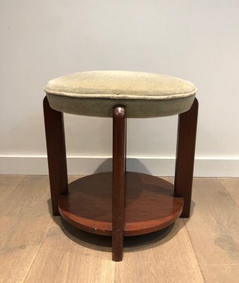 Mahogany Velvet Mahogany Stool-BA-1365329