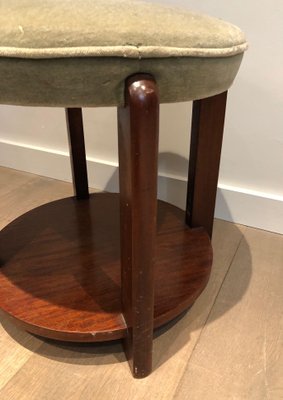 Mahogany Velvet Mahogany Stool-BA-1365329