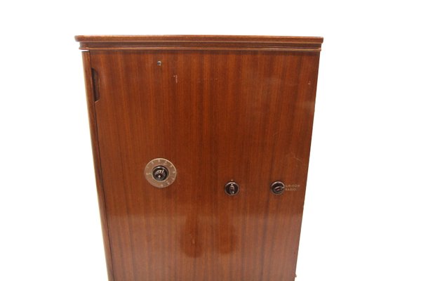 Mahogany Vinyl Radio Cabinet Luxor Radio Aktiebolag, Sweden, 1950s-GEK-2022920