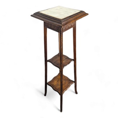 Mahogany Wood Side Table-HLV-2033128