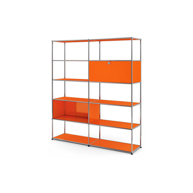 2x5 Modular Metal Livingroom System by Usm #Pure Orange [RAL 2004]