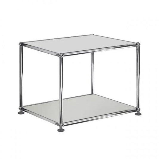 1x1 Metal Side Table [W500XD350XH350] by Usm #Light Gray [RAL 7035]