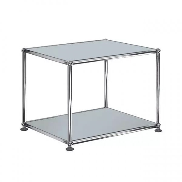 1x1 Metal Side Table [W500XD350XH350] by Usm #USM Matte Silver