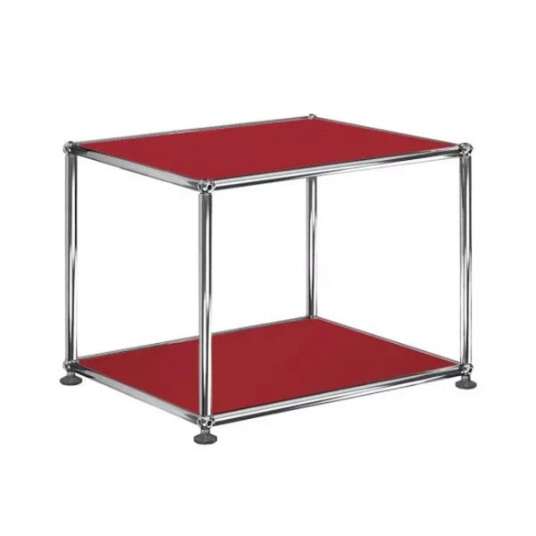 1x1 Metal Side Table [W500XD350XH350] by Usm #USM Ruby Red