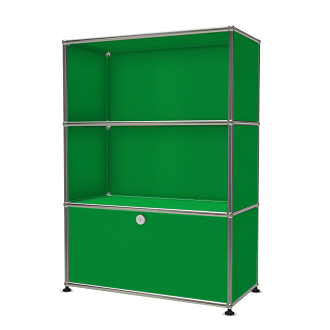 1x3 Modular Metal Highboard with 1 bottom door [W750XD350XH(350+350+350)] by Usm #USM Green