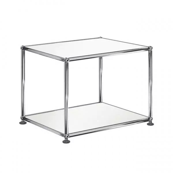 1x1 Metal Side Table [W500XD350XH350] by Usm #Pure White [RAL 9010]