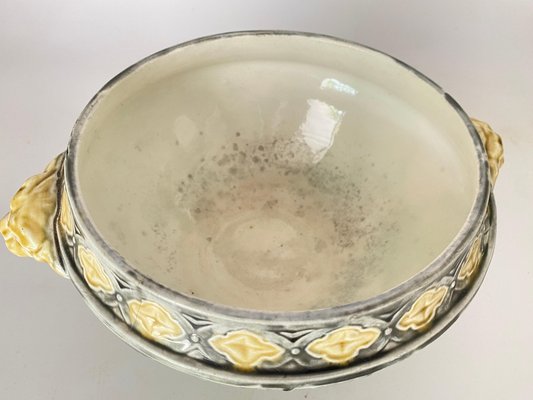 Majolica Bowl or Vide Poche, Belgium, 1900s-UR-1696491