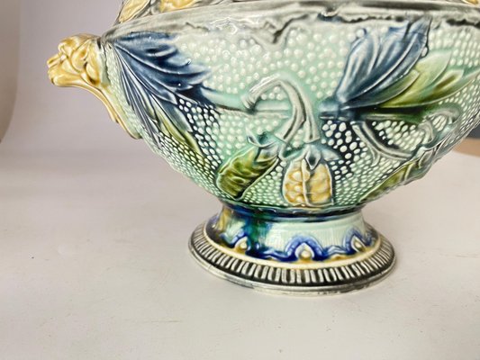 Majolica Bowl or Vide Poche, Belgium, 1900s-UR-1696491