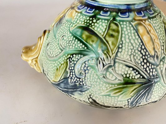 Majolica Bowl or Vide Poche, Belgium, 1900s-UR-1696491