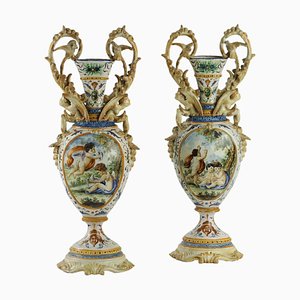 Majolica Vases, Set of 2-VMM-2026538