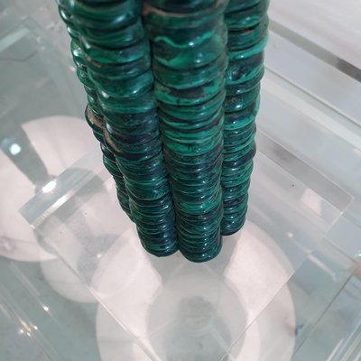 Malachite and Acrylic Table Lamps, 1990s, Set of 2-FO-1406722