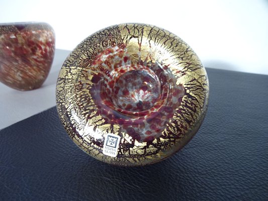 Maltese Glass Ashtrays rom Mdina, 1960s, Set of 2-RDW-632387