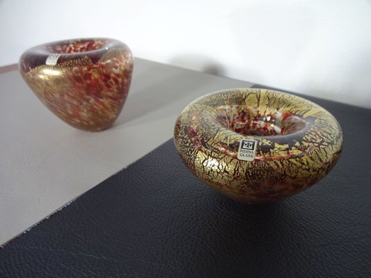 Maltese Glass Ashtrays rom Mdina, 1960s, Set of 2-RDW-632387